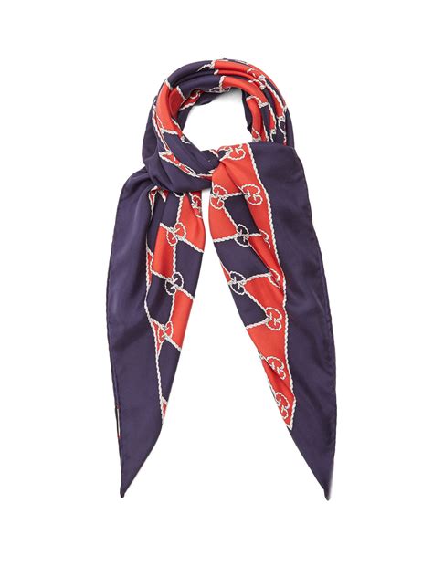 gucci navy scarf|Gucci scarf female.